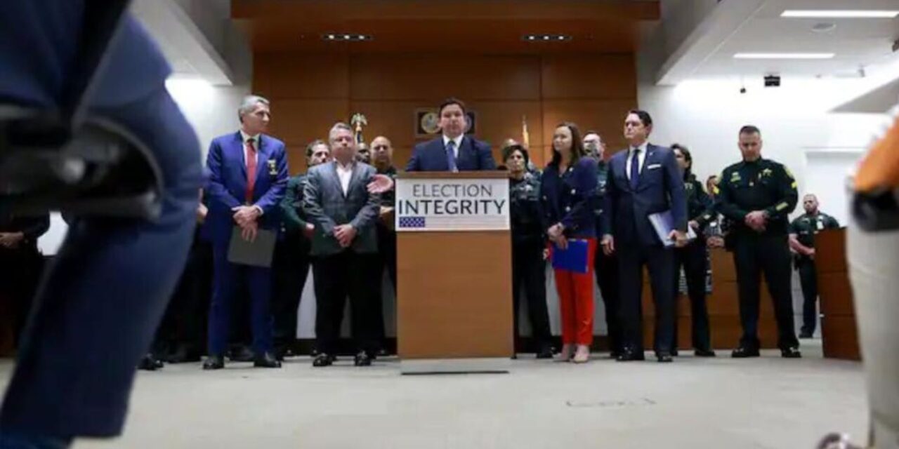 Gov. Ron Desantis’s racist “Election Integrity” crusade